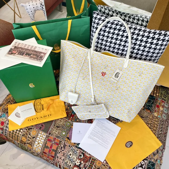 View 1 of Goyard limited edition Saint Louis Claire-Voie GM Bag /Tote – Yellow