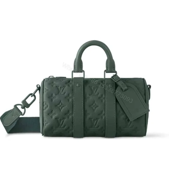 View 1 of Louis Vuitton Keepall Bandoulière Dark Green 25Cm M24432