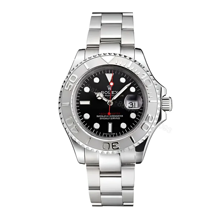 View 1 of Rolex Yacht-Master 116622 Stainless Steel Dark Rhodium Dial Replica