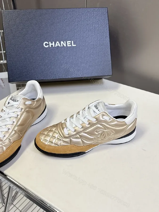 View 1 of Metallic Quilted High-Top Sneakers with Luxe Comfort