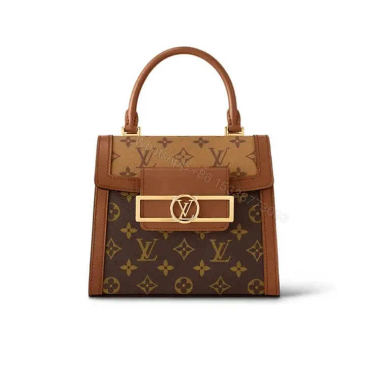 View 1 of Louis Vuitton Dauphine Capitale Bag Brown 21Cm M46751