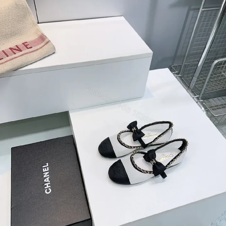 View 1 of Two-tone Luxe Slingback Flats: All-Day Comfort, Bow Accent