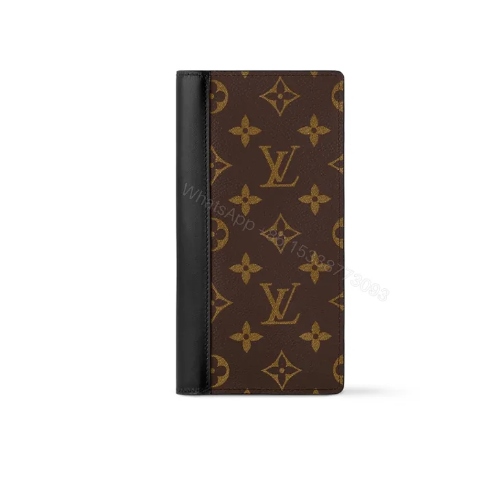 View 1 of LOUIS VUITTON BRAZZA WALLET MONOGRAM MACASSAR BROWN 19CM M69410