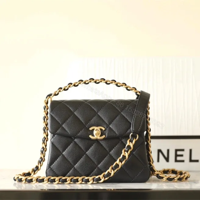 View 1 of 高仿Chanel*24S系列AS4472黑色球紋牛皮單肩包免檢版