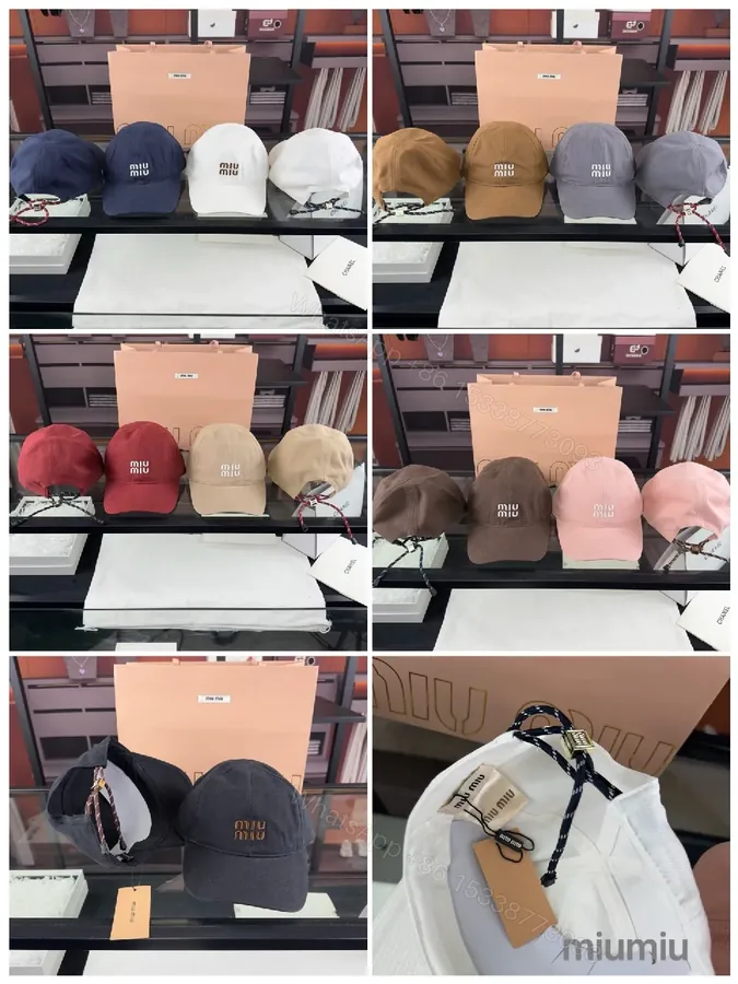 View 1 of Chic Cotton-Blend Cap: Minimalist Logo, Structured Brim
