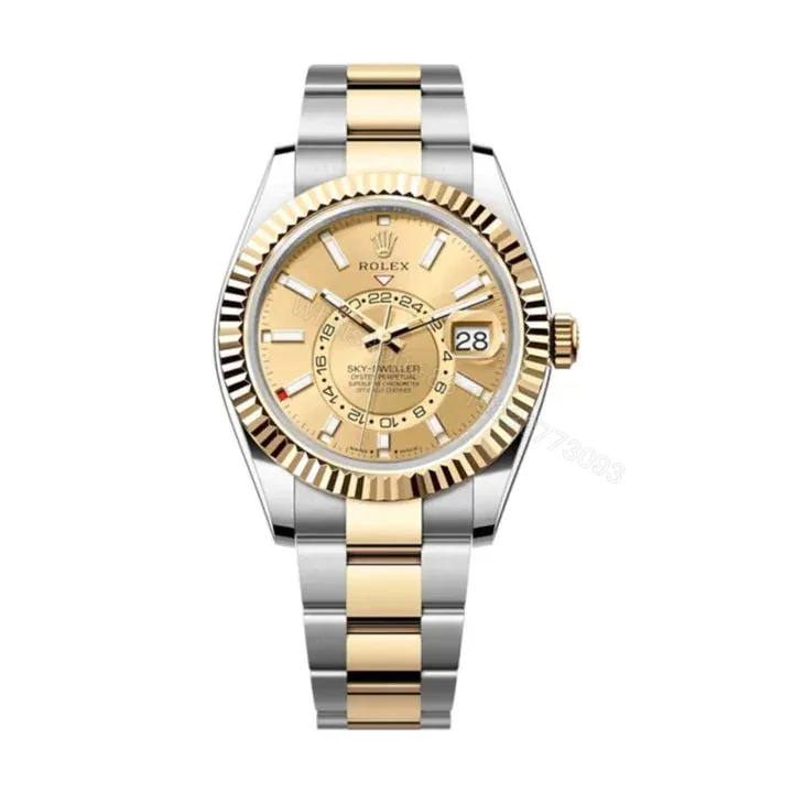 View 1 of Superclone Rolex Sky-Dweller Champagne Dial 336933