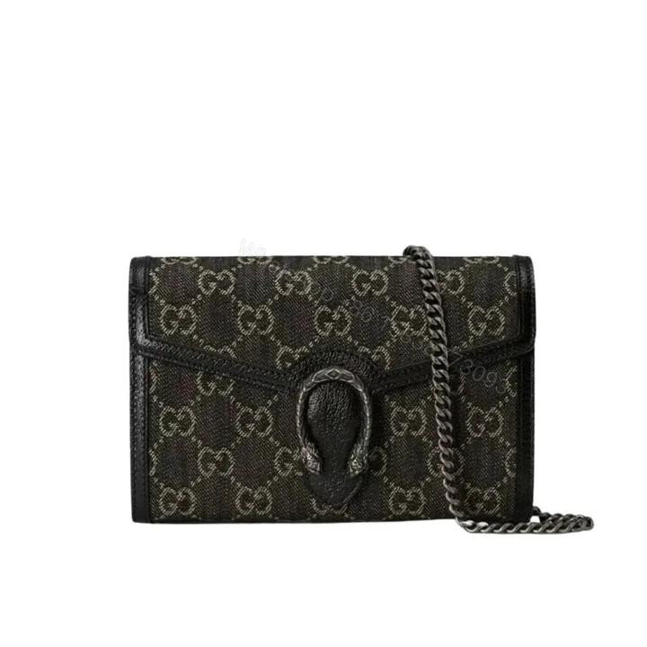 View 1 of Gucci Dionysus Small GG Shoulder Bag Black And Ivory 25Cm