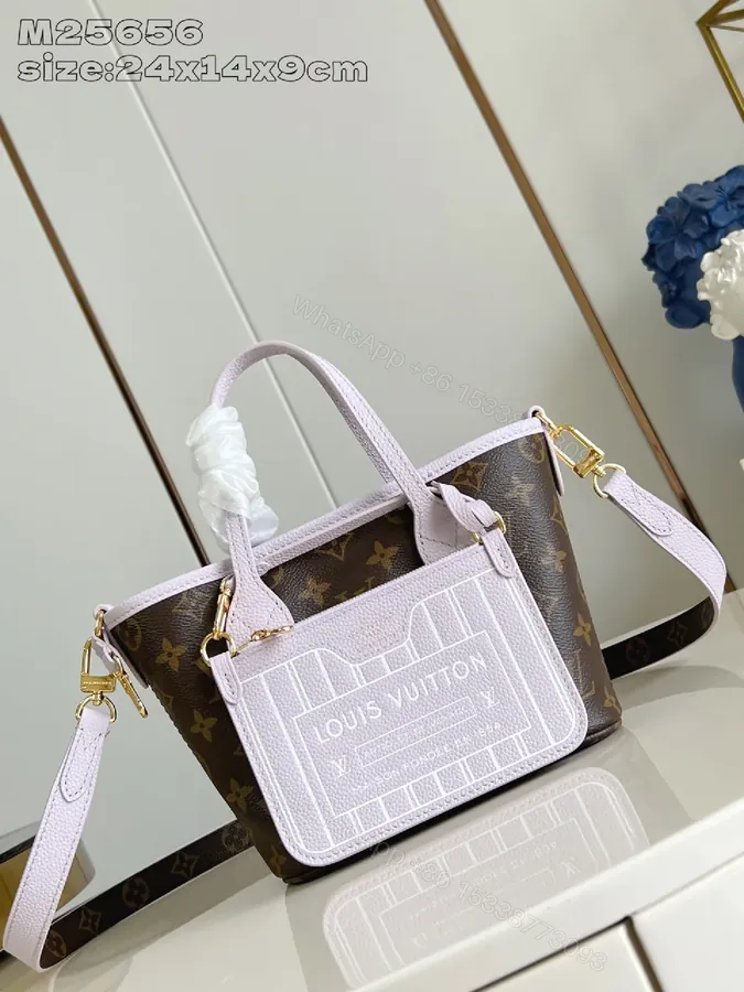 View 1 of Soft-Pink Monogram Mini Bag: Structured Luxe Carryall