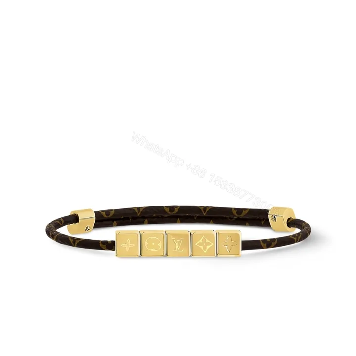 View 1 of Louis Vuitton Lv Cube Bracelet Monogram Brown M8918Z