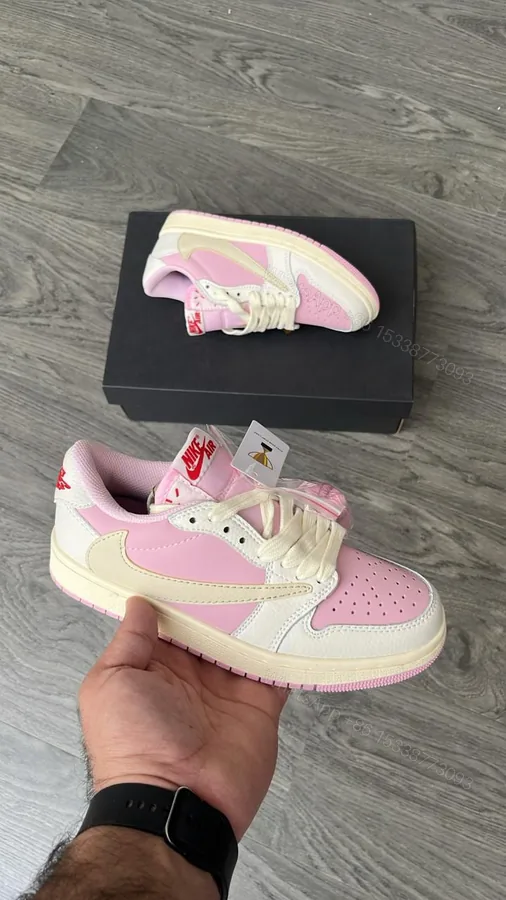 View 1 of First Copy Cut-Low Cactus Jack Girls Sneakers