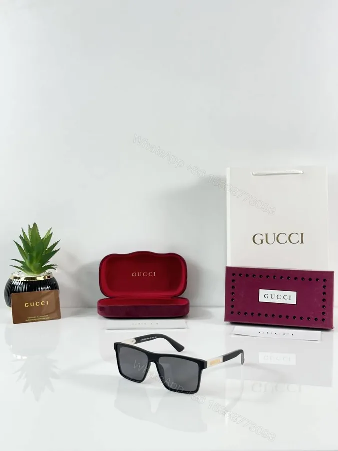 View 1 of First Copy Gucci 2203 Matte Black Sunglasses