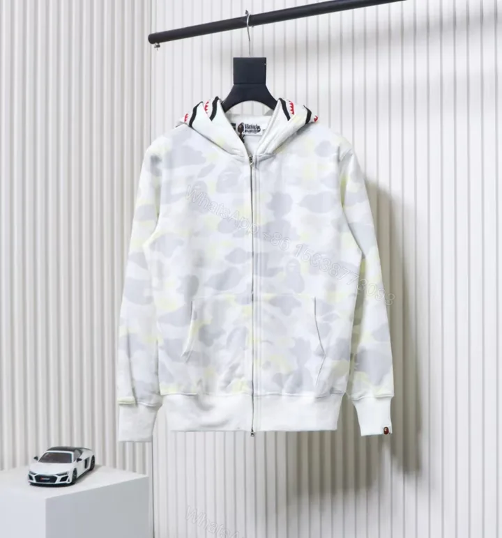 View 1 of BAPE Camouflage Double Hat Hoodie White