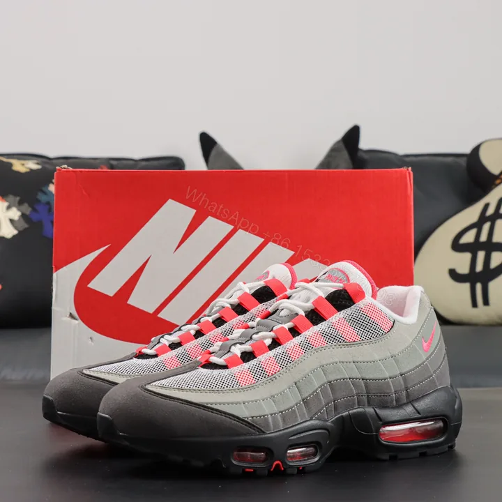 View 1 of Nike Air Max 95 OG Solar Red (2018) Reps
