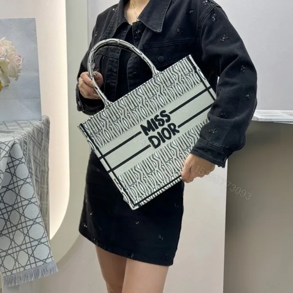 View 1 of FIRST COPY Miss Dior Graffiti Book Large Tote Bag