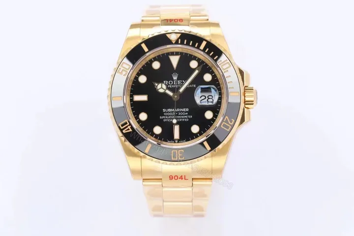 View 1 of Rolex Submariner Date 41 Yellow Gold Black 126618LN-0002