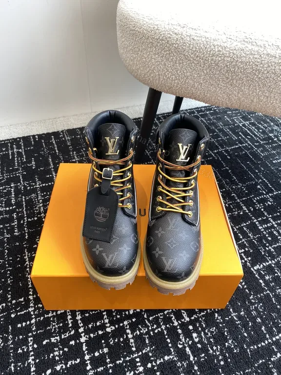 View 1 of Premium Patterned Ankle Boots: LV Monogram, Durable Comfort