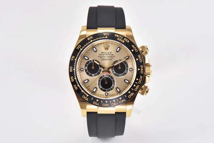 View 1 of VS Factory Clean Factory CLEAN Factory Rolex Daytona Gold Rubber Strap