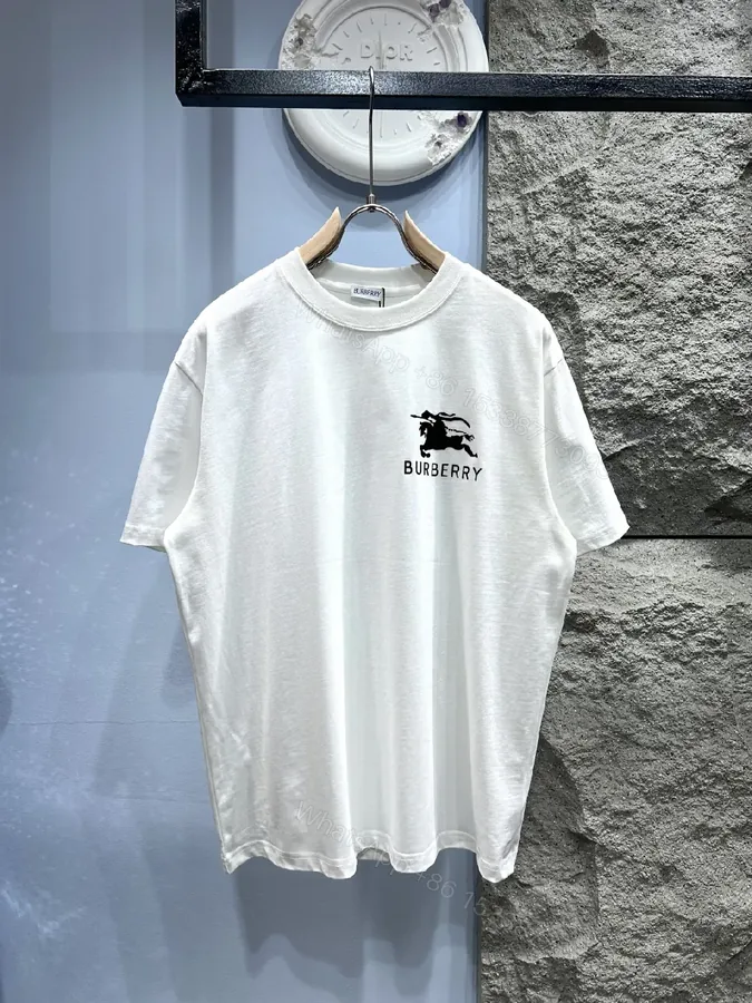 View 1 of White Cotton Tee with Subtle Logo — Everyday Luxe Casual Shirt