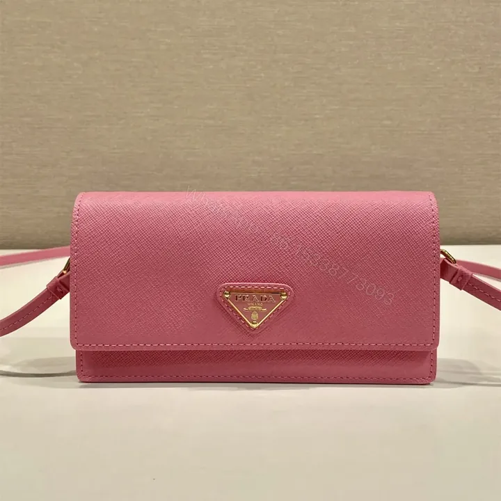 View 1 of 高仿Prada*Saffano系列1NF059斜挎包粉色Mini免檢版