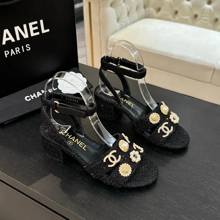 View 1 of Elegant Embellished Sandals - Luxe Glam, All-Day Comfort