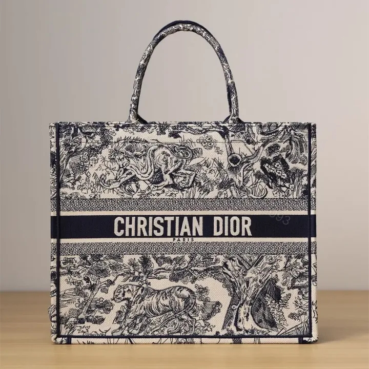 View 1 of 高仿Dior*BookTote系列淺藍色茹伊手袋L免檢版
