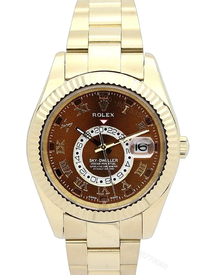 View 1 of Replica Rolex Sky-Dweller Brown Dial 326938
