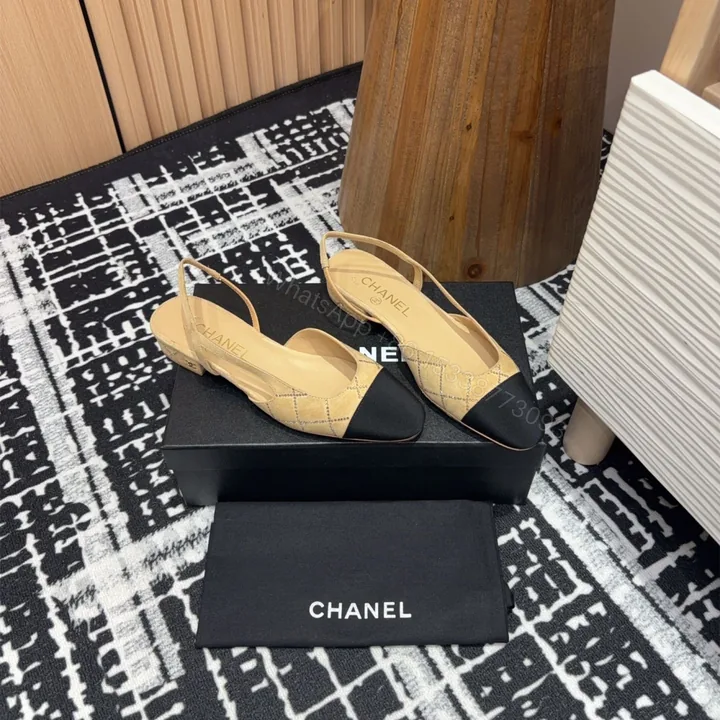 View 1 of 高仿Chanel*25C系列G31330小羊皮休閒平底鞋黃色2CM免檢版