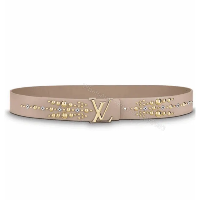 View 1 of LOUIS VUITTON CALF LEATHER LV ICONIC 35MM BELT – B142
