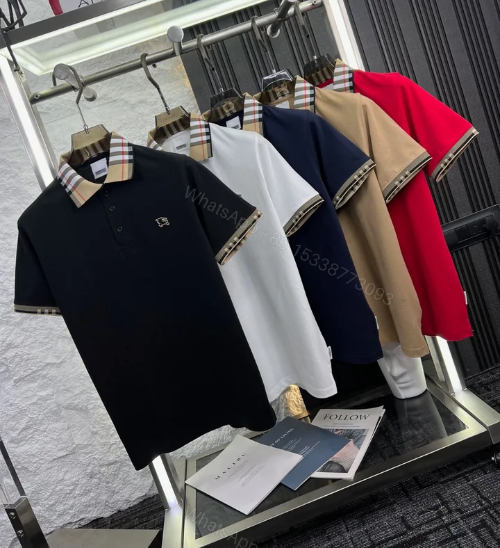 View 1 of FIRST COPY BURBERRY COLLAR T-SHIRT