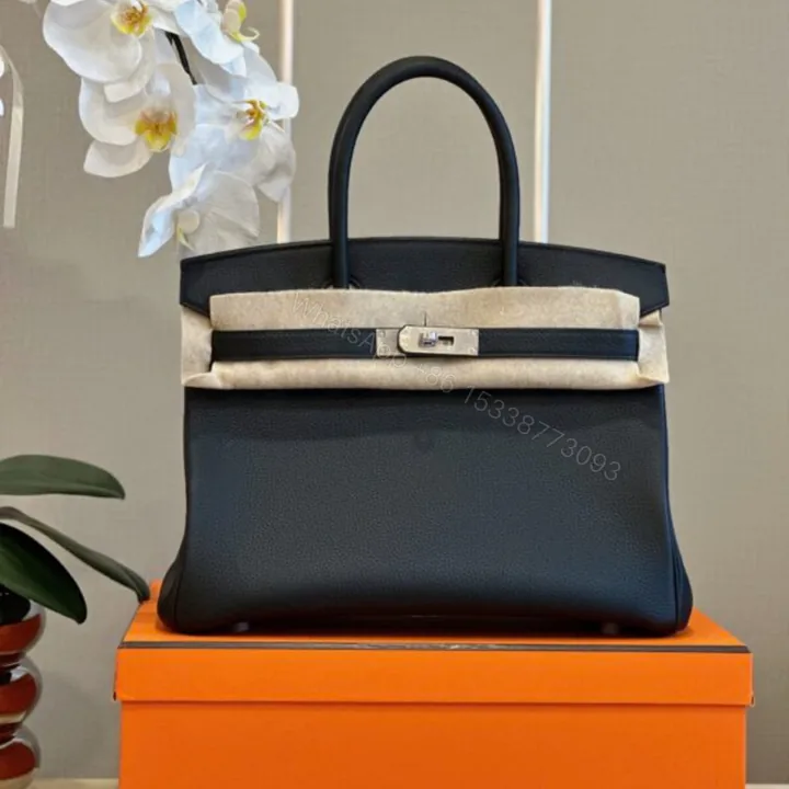 View 1 of Hermes Birkin 30 Black Palladium Hardware