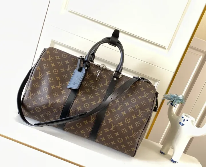View 1 of Monogram City Carryall: Luxe LV Canvas Travel Duffle