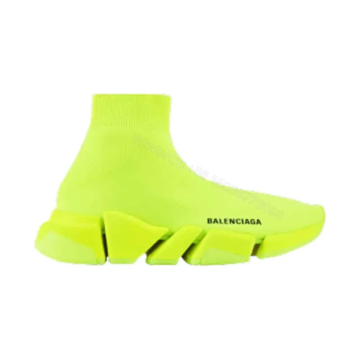 View 1 of BALENCIAGA MEN’S SPEED 2.0 SNEAKER IN YELLOW – BB140