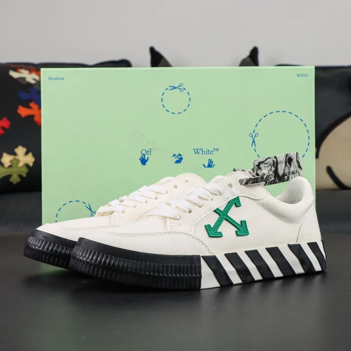 View 1 of Off White Low Vulcanised White Green