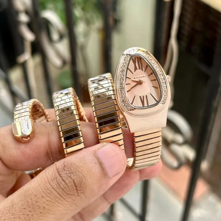 View 1 of Bvlgari Serpenti Spiga 35MM Rosegold Dial Quartz