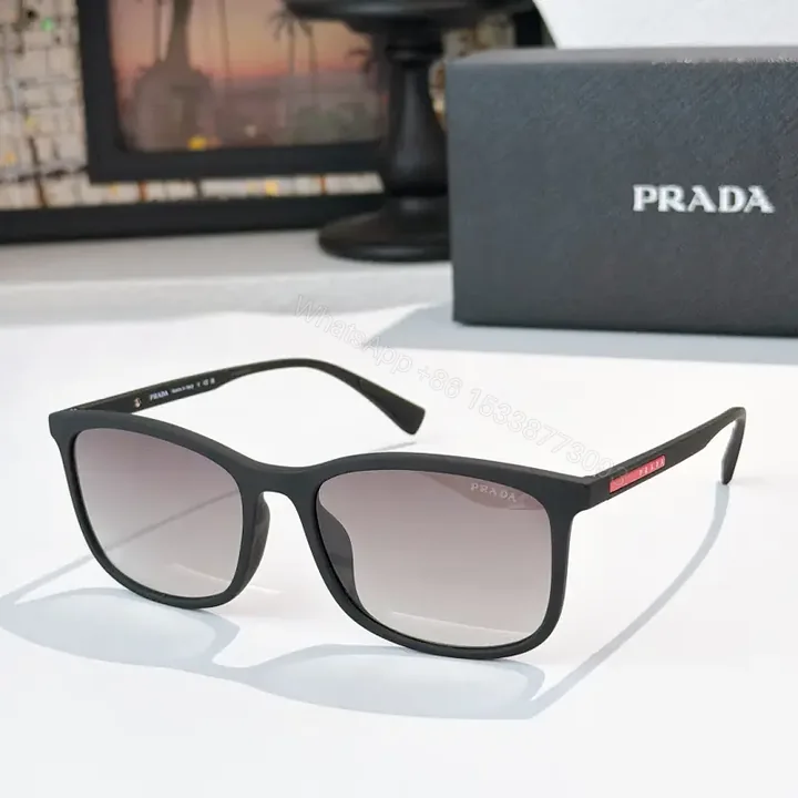 View 1 of Matte Black Acetate Sunglasses – Modern Luxury, Gradient Lenses