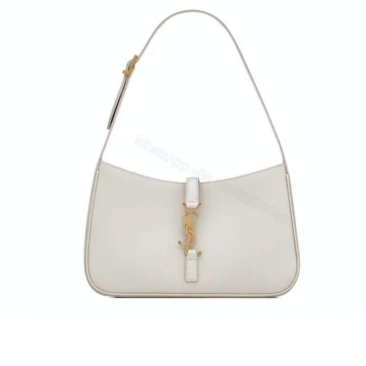 View 1 of Saint Laurent Le 5 À 7 Hobo Bag In Smooth White 23Cm 6572282R20W9207