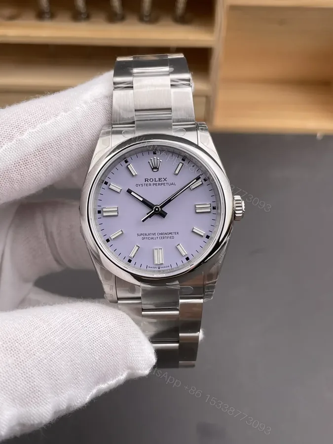 View 1 of Rolex Oyster Perpetual 36 126000 Lavender Dial Watch 126000-0013