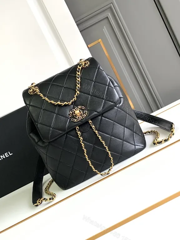View 1 of Chic Quilted Flap Backpack â€“ Luxury Everyday Carry