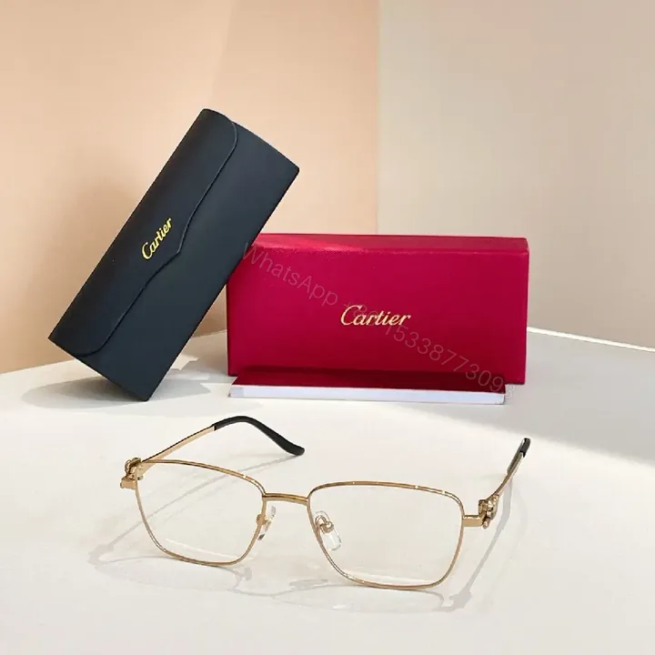 View 1 of Gold-Tone Rectangular Eyewear: Subtle Luxe Frame Extra Comfort