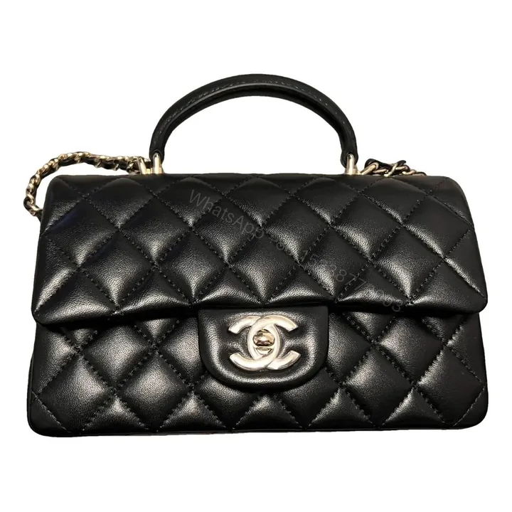 View 1 of Chanel Timeless Classique Top Handle leather handbag