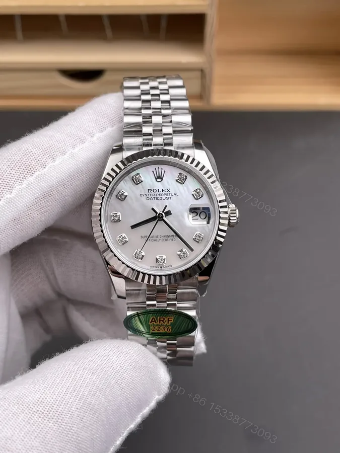 View 1 of Rolex Datejust 31 Stainless Steel Fluted Jubilee MOP 178274-0042