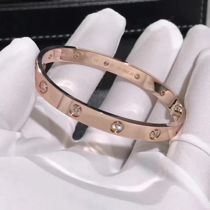 View 1 of Cartier Love Bracelet, 10 Diamonds