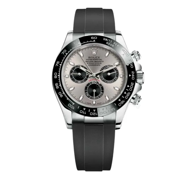View 1 of Rolex Cosmograph Daytona Silver Oysterflex 40Mm