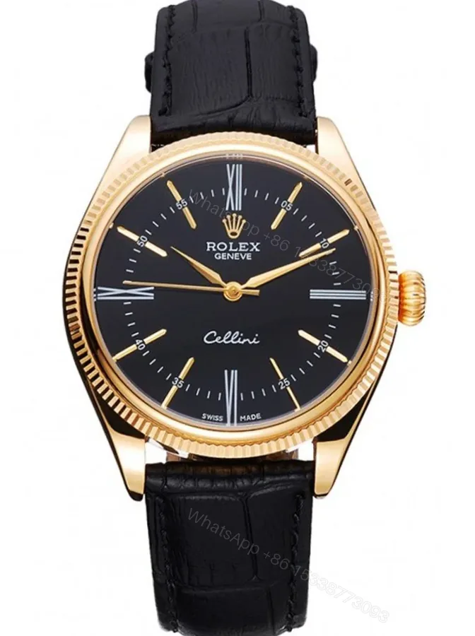 View 1 of Replica Rolex Cellini Black Dial 622832