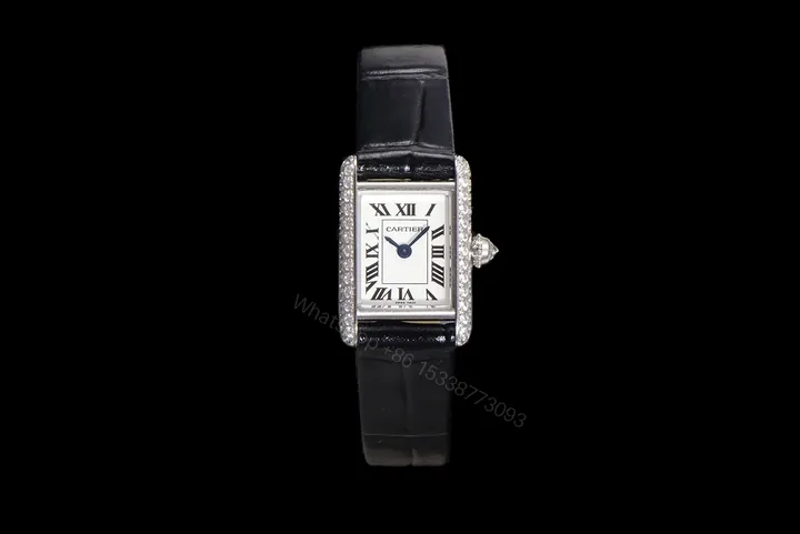 View 1 of Cartier Tank Must Small Quartz Stainless Steel Diamond Silver W4TA0016