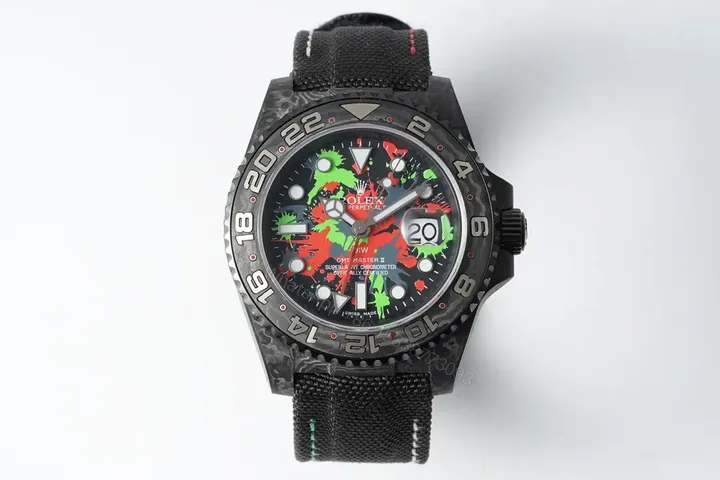 View 1 of GS Factory Clean Factory Diw Rolex GMT-Master II, Black, Carbon Fiber