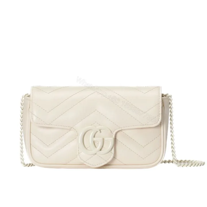 View 1 of Gucci Women GG Marmont Bag Beige 16Cm 699757 UM8KV 9022
