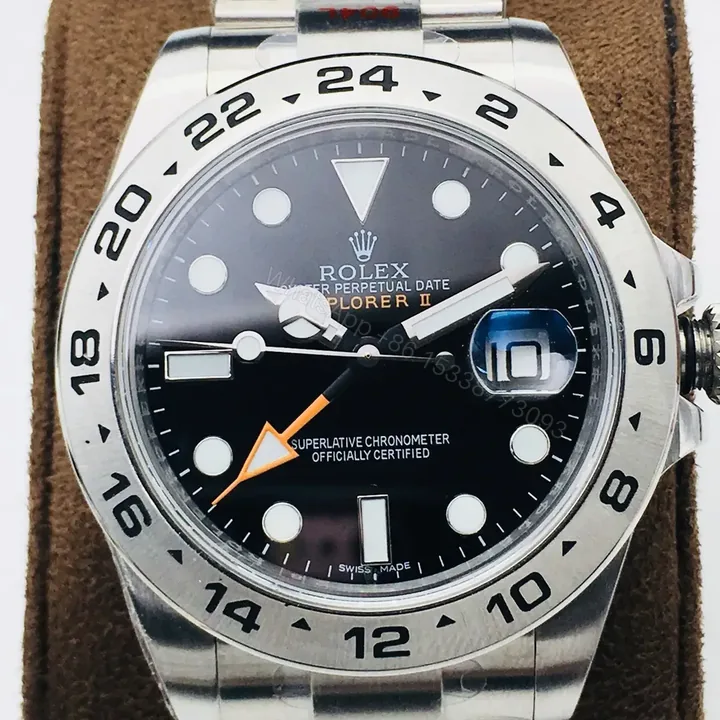 View 1 of Fake Rolex Explorer II Black GMT Best Oyster Bracelet 42MM 226570-0002