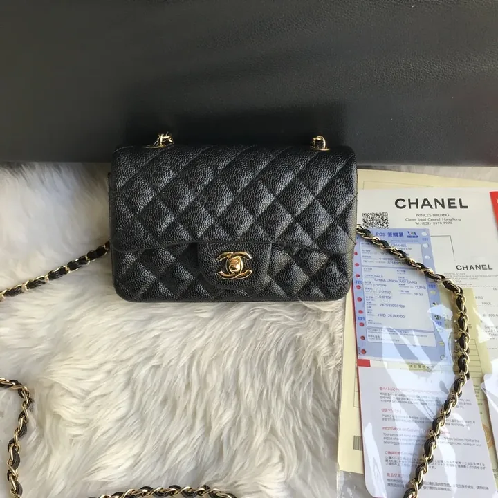 View 1 of Colorful Quilted Chain Bag: Compact Luxury Everyday Elegance