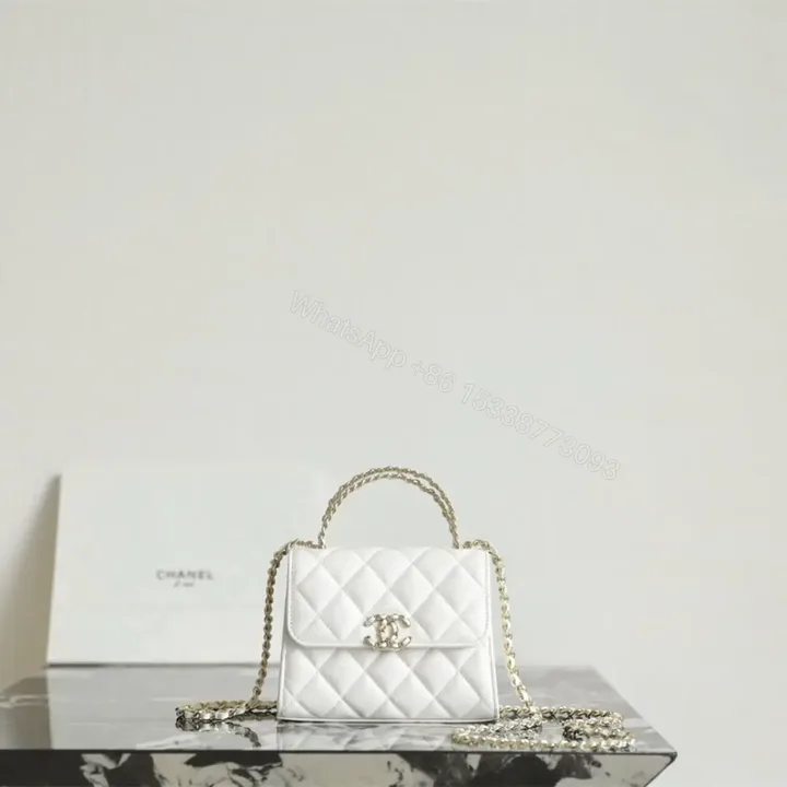 View 1 of 高仿Chanel*23P系列AP3237豎版Kelly手袋白色免檢版